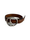 【中古】Needles◆PEACE BUCKLE NARROW BRACELET/ブレスレット/--/BRW/メンズ//【服飾雑貨他】