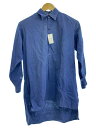 【中古】FRENCH MILITARY◆30-40s/ラッカーボタン/スイス軍/スリーピングシャツ/長袖シャツ/--/--/BLU【メンズウェア】