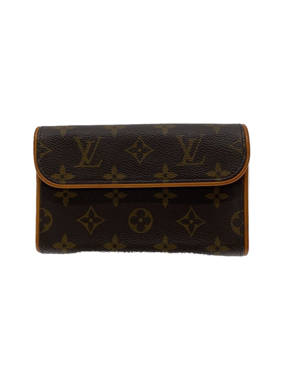 【中古】LOUIS VUITTON◆ウエストバッグ/ポシェット・フロランティーヌ_モノグラム/PVC/ブラウン/M51855/ルイヴィトン【バッグ】