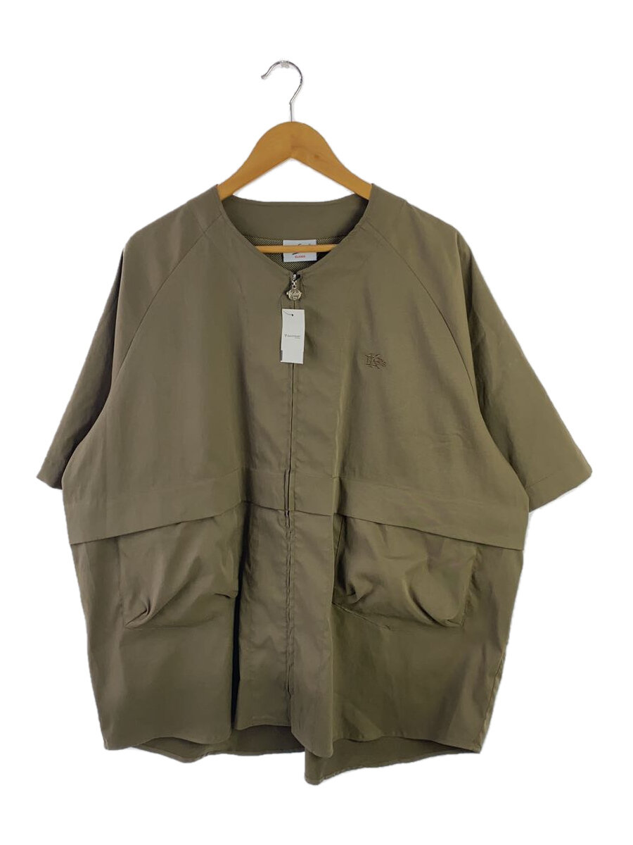 【中古】Keboz◆半袖シャツ/XL/ポリエステル/KHK/無地//【メンズウェア】