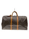 【中古】LOUIS VUITTON◆キーポル60_モノグラム・キャンバス_BRW/PVC/BRW/ヨゴレ・シミ有【バッグ】