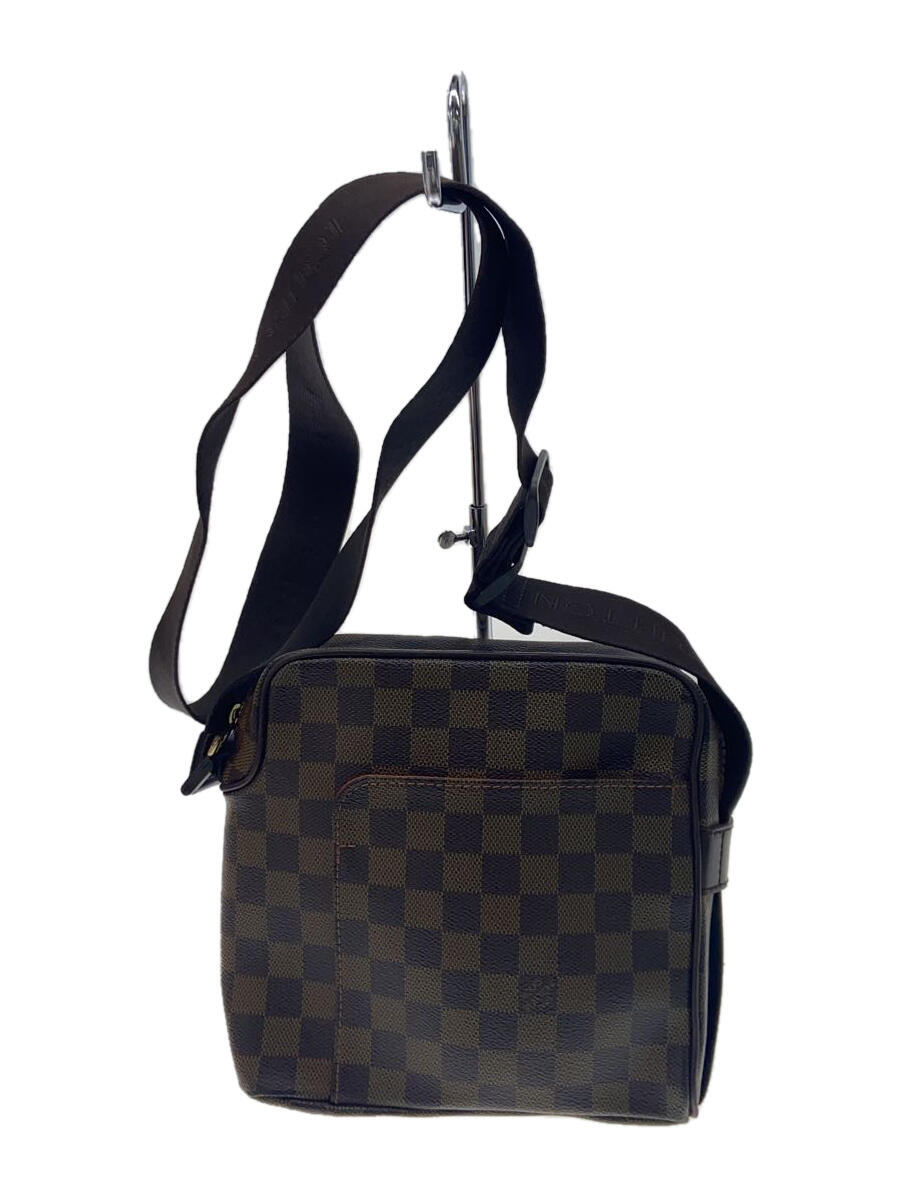 【中古】LOUIS VUITTON◆ポルト・ドキュマン・ジュール_ダミエ・グラフィット_BLK/PVC/BLK/総柄【バッグ】