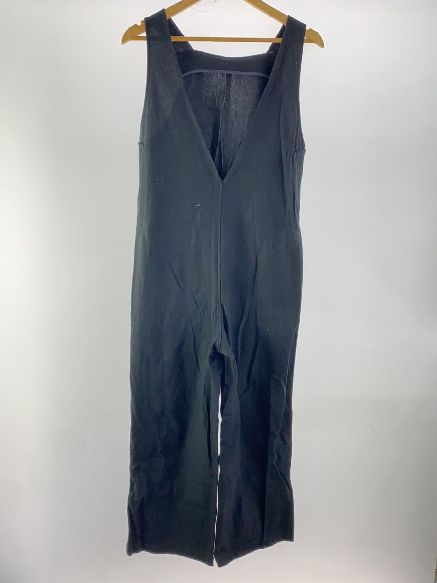 【中古】MACPHEE◆23ss/ラッセルコットン/オールインワン/34/コットン/BLK【レディースウェア】