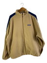 【中古】Keboz◆FLEECE TRACK JACKET CREAM/フリーストラックジャケット/L/ポリエステル/BEG//【メンズウェア】