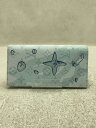 【中古】LOUIS VUITTON◆ポルト・フォイユ・ブラザ_モノグラム・アクアガーデン/M82306/長財布/PVC/BLU//【服飾雑貨他】