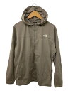 【中古】THE NORTH FACE◆SUNSHADE FULL ZIP HOODIE_サンシェイドフルジップフーディ/L/ナイロン/GRY【メンズウェア】