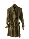 【中古】COACH◆トレンチコート/S/ポリエステル/BEG/無地【レディースウェア】(4)