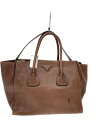 【中古】PRADA◆トートバッグ/ショルダーバッグ/レザー/ブラウン/BN2619【バッグ】(4)