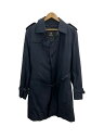 【中古】BURBERRY BLACK LABEL◆トレンチコート/LL/ナ