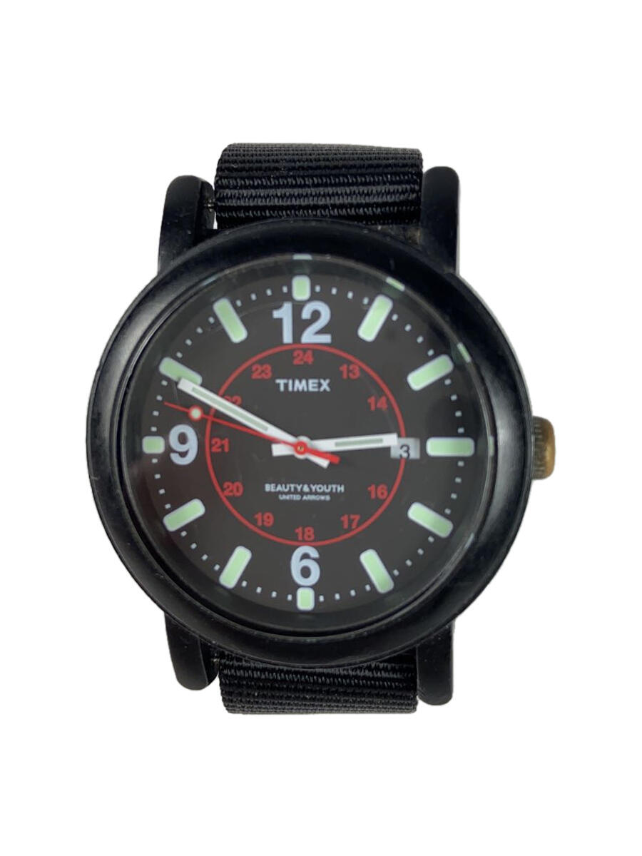 【中古】TIMEX◆腕時計/アナログ/--/BL