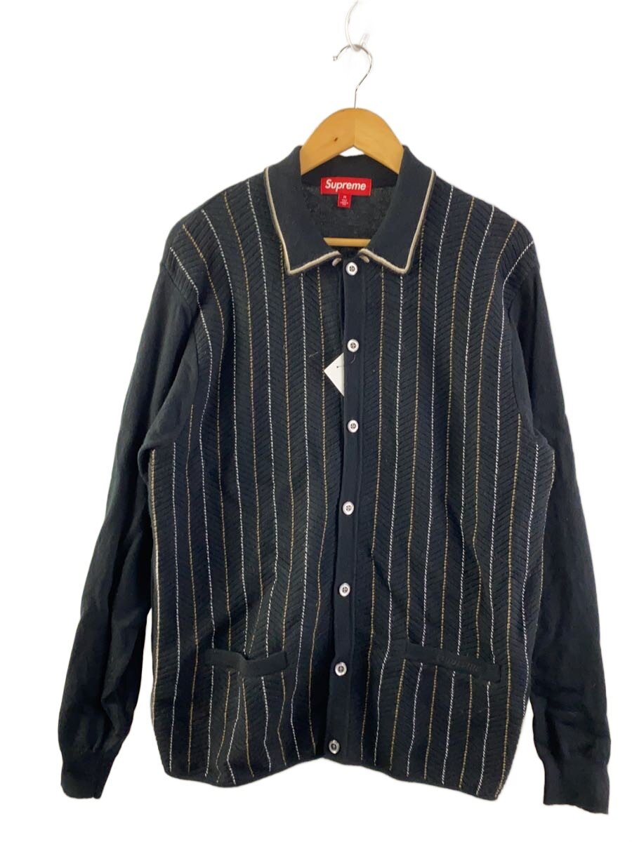 【ブランド】Supreme 【ブランドカナ】シュプリーム 【型番】 【程度】B 【サイズ】L 【メインカラー】ブラック 【素材・生地】ウール 【キーワード】　　 2026/04/23 セカンドストリートコトエ流山おおたかの森店【4272】【中古】Supreme◆25SS/HERRINGBONE CARDIGAN/カーディガン(厚手) ブランド Supreme 型番 カラー ブラック 柄 ストライプ 素材・生地 ウール>色・素材について サイズ L>サイズ表示について 実寸（cm） 【ジャケット】 肩幅：46 / 身幅：55 / 着丈：73 / 袖丈：66 / ゆき：/ 【その他】 その他サイズ：/ 商品は　セカンドストリートコトエ流山おおたかの森店の店頭にて販売しております。商品に関するお問合わせは、お電話(TEL:04-7157-0478)にて、問合わせ番号：2342725628366をお伝えください。 配送方法やお支払い方法に関するお問い合わせは、サポートセンターまでご連絡をお願いします。 ※お電話の対応は営業時間内のみとなります。お問い合わせフォームでお問い合わせの際はご注文番号をご記入下さい この商品に関する出品店舗からのコメント 多少の使用感はありますが、大きなダメージのない、一般的な中古品です。店頭でも同時に販売しているため商品説明に記載の無い汚れダメージが生じる場合がございます。商品、状態について等ご不明な点や、ご質問はお気軽に当店までお問合せくださいませ。