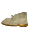 【中古】Clarks◆チャッカブーツ/26.5cm/KHK/13292【シューズ】