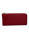 【中古】FURLA◆長財布/--/RED/無地/レ