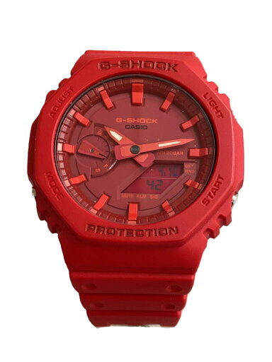 【中古】CASIO◆クォーツ腕時計・G-SHOCK/デジアナ/ラバー/RED/RED【服飾雑貨他】 【中古】CASIO◆クォーツ腕時計・G-SHOCK/デジアナ/ラバー/RED/RED【服飾雑貨他】