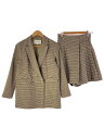 【中古】JILLSTUART◆セットアップ/S/ポリエステル/BEG/千鳥格子/125-2250004/125-2230005【レディースウェア】