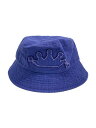 【中古】STUSSY◆ハット/L/コットン/NVY/メンズ【服飾雑貨他】
