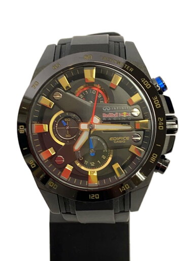 【中古】CASIO◆クォーツ腕時計/アナログ/ラバー/BLK/BLK/SS/EFR-540RB【服飾雑貨他】 【中古】CASIO◆クォーツ腕時計/アナログ/ラバー/BLK/BLK/SS/EFR-540RB【服飾雑貨他】
