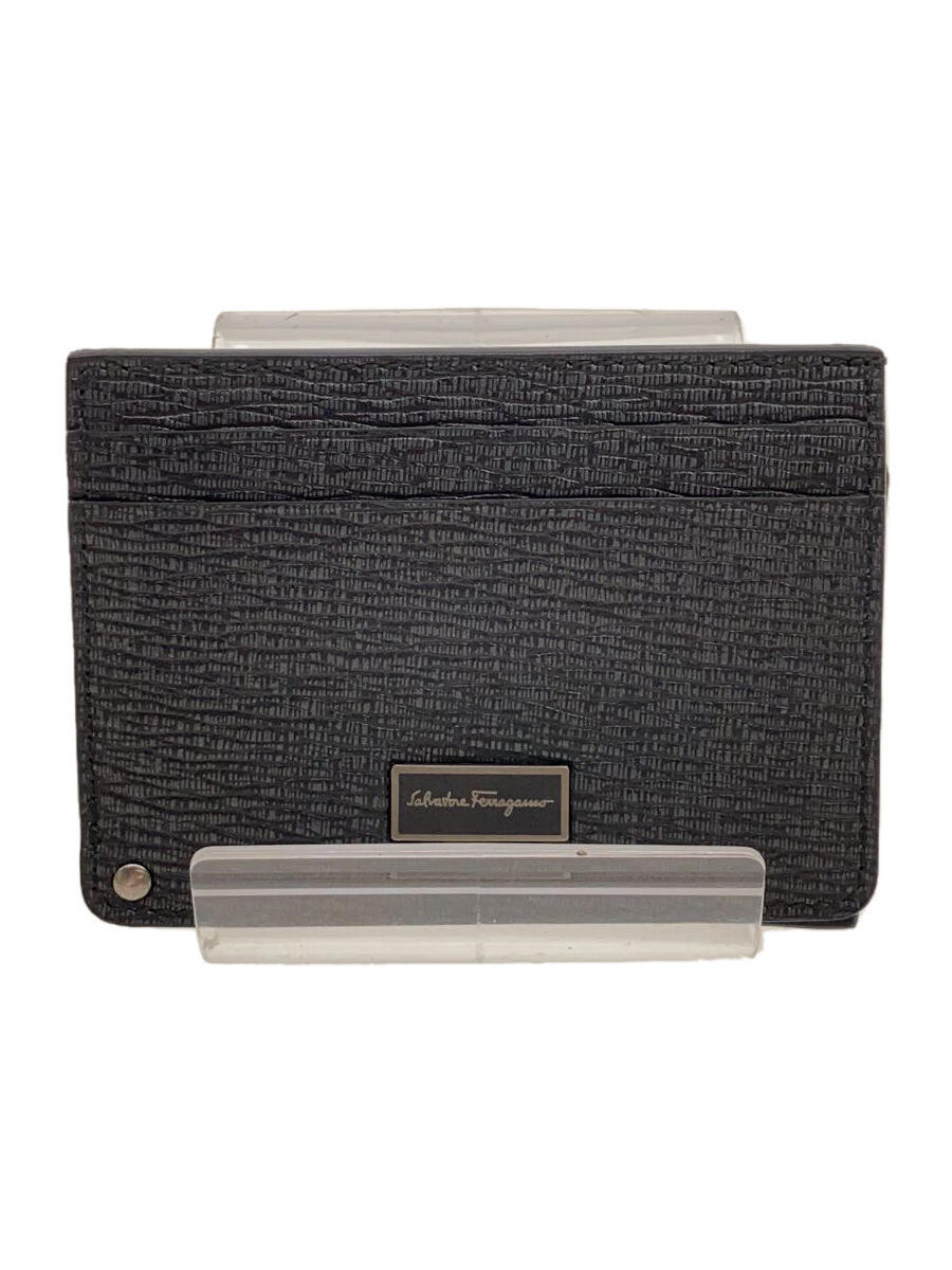 【中古】Salvatore Ferragamo◆カードケース/レザー/BLK/メンズ【服飾雑貨他】