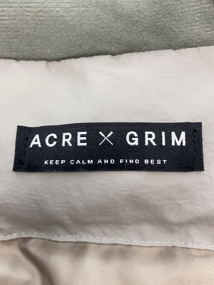 【中古】ACRE × GRIM/マルチポケッットジャケット/中綿/ダウンジャケット/M/グレー【メンズウェア】