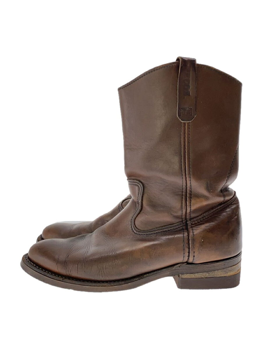 【中古】RED WING◆ペコスブーツ/27cm/BRW/レザー【シューズ】