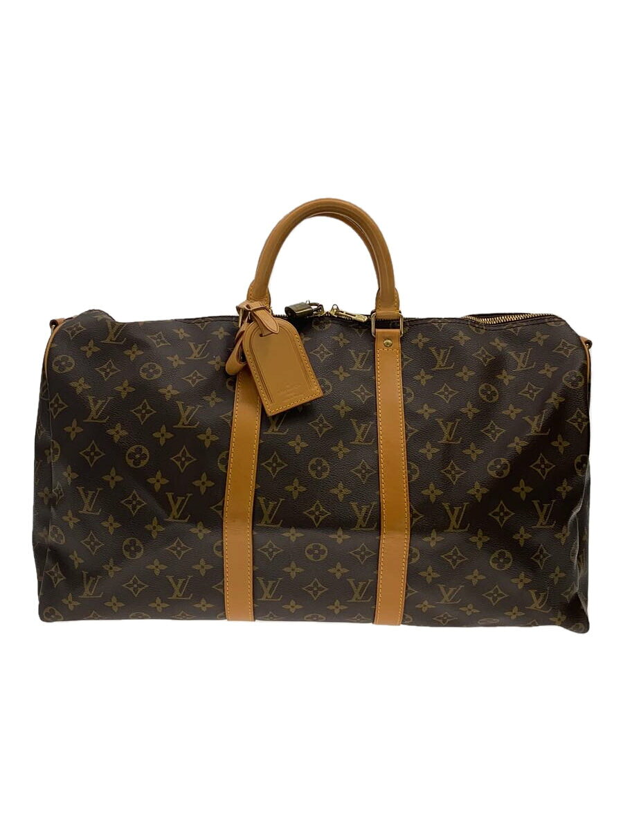 Boston Bags - 【中古】LOUIS VUITTON◆キーボル・バンドリエール50_モノグラムボストンバッグ/キャンバス/BRW/総柄/M41416//【バッグ】