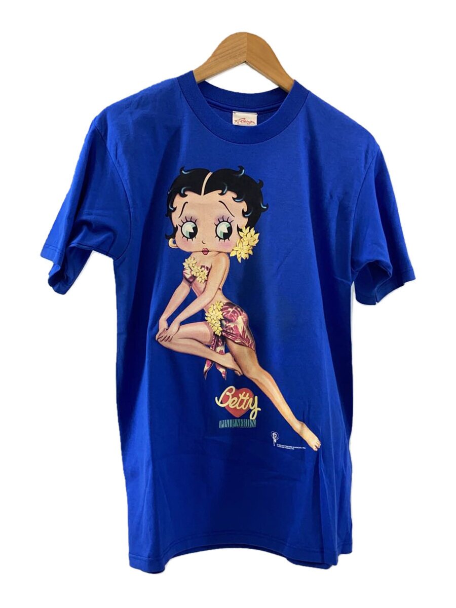 90s/USA製/FL Robinson/Tシャツ/M/コットン/BLU/プリント