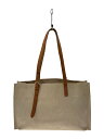 【中古】HERMES◆エトリヴィエール/トートバッグ/キャンバス/ベージュ/□C刻印【バッグ】(4)
