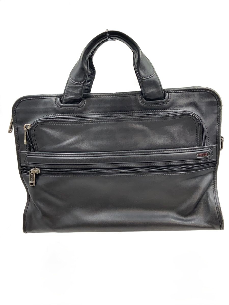 【中古】TUMI◆ブリーフケース/レザー/BLK/96101D4【バッグ】
