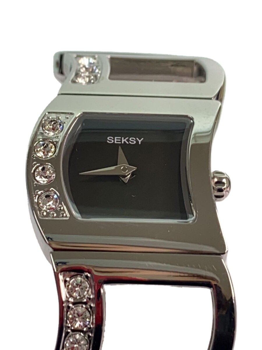 NIXON - 【中古】SEKONDA/クォーツ腕時計/アナログ/ステンレス/BLK/SLV/SEKSY/N4009【服飾雑貨他】