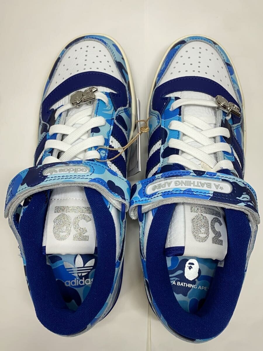 【中古】adidas◆FORUM 84 BAPE LOW_フォーラム 84 ベイプ ロウ/26.5cm/BLU【シューズ】
