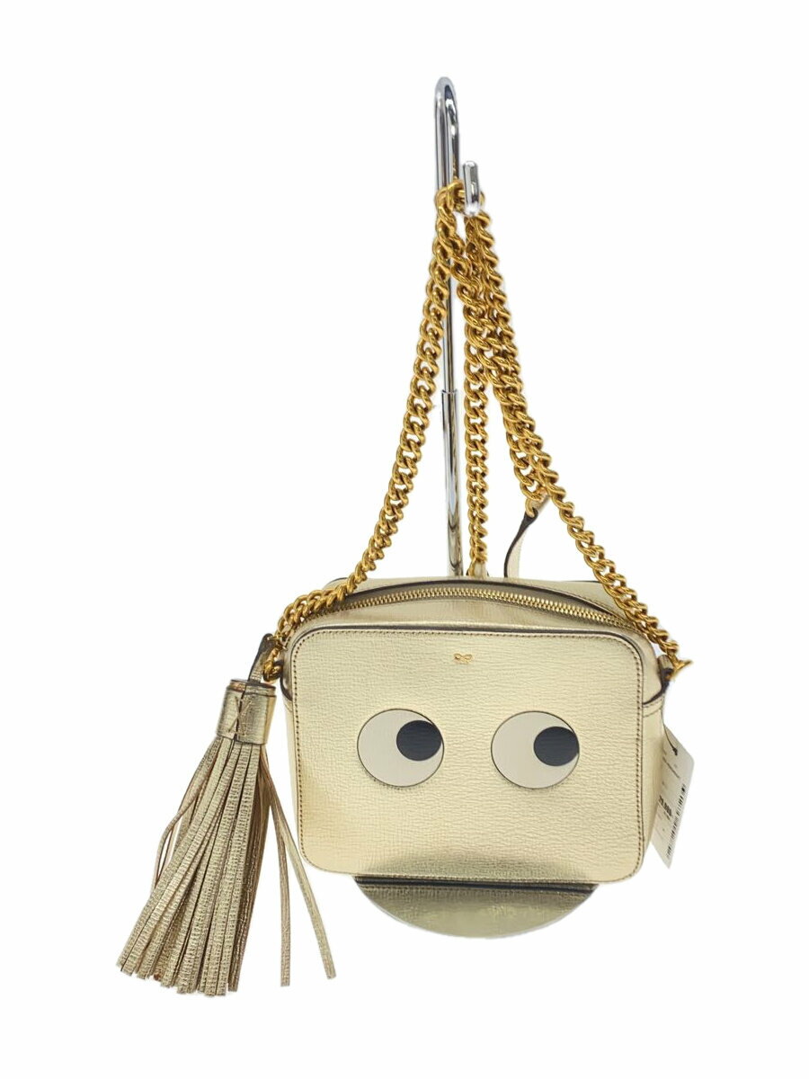 【中古】ANYA HINDMARCH◆ショルダーバッグ/--/GLD/EYES/アイズ【バッグ】