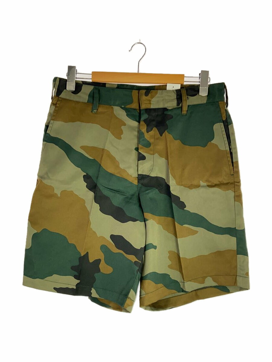 【中古】DIESEL◆ショートパンツ/32/ポリエステル/KHK/カモフラ/P-BERTI-CAMU【メンズウェア】