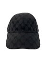 【中古】BALENCIAGA◆キャップ/L/コットン/BLK/メンズ【服飾雑貨他】