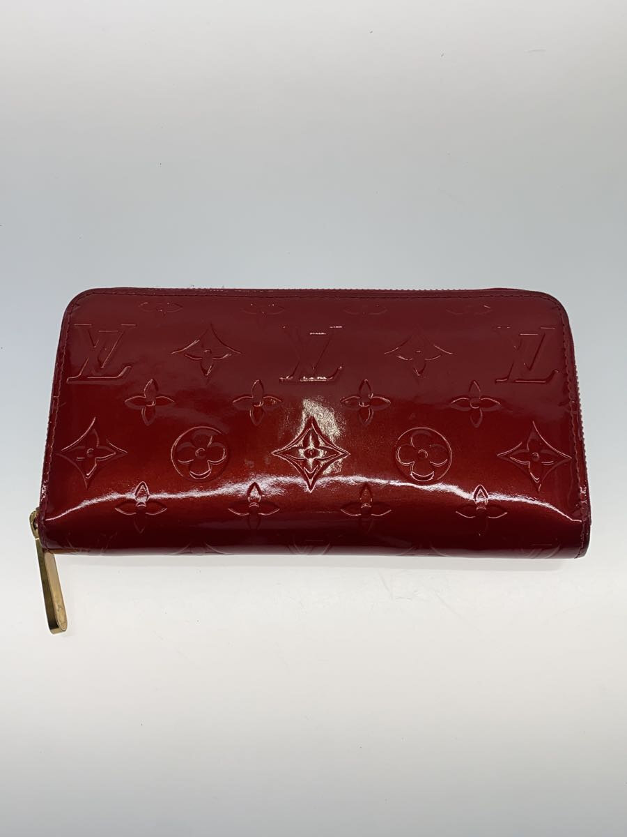 【中古】LOUIS VUITTON◆ジッピー・ウォレット_モノグラム・ヴェルニ_BRD/エナメル/BRD/ボルドー/レディース【服飾雑貨他】