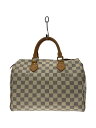 【中古】LOUIS VUITTON◆スピーディ30_ダミエ・アズール_WHT/PVC/WHT//【バッグ】(4)