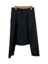 【中古】BLACK COMME des GARCONS◆サルエルパンツ/XS/ウール/BLK/無地/1C-P008【レディースウェア】