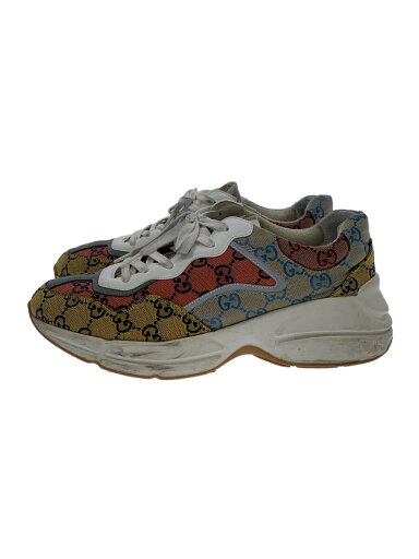 【中古】GUCCI◆ローカットスニーカー/UK9/マルチカラー/キャンバス/663681【シューズ】 【中古】GUCCI◆ローカットスニーカー/UK9/マルチカラー/キャンバス/663681【シューズ】