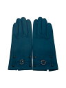 【中古】HERMES◆スタッズ/手袋/レザー/BLU/レディース【服飾雑貨他】(4)