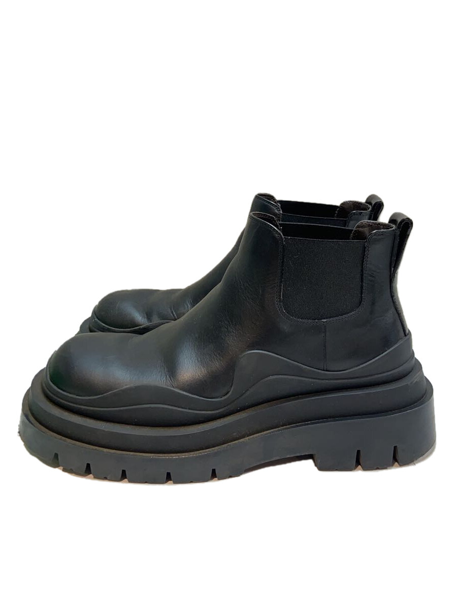 Saidogoa - 【中古】BOTTEGA VENETA◆サイドゴアブーツ/37/BLK/レザー【シューズ】