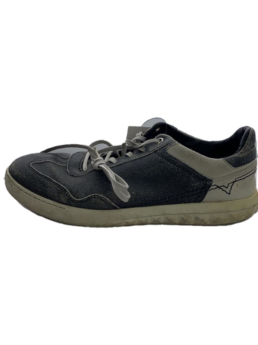 【中古】DIESEL◆ローカットスニーカー/43/GRY/レザー【シューズ】