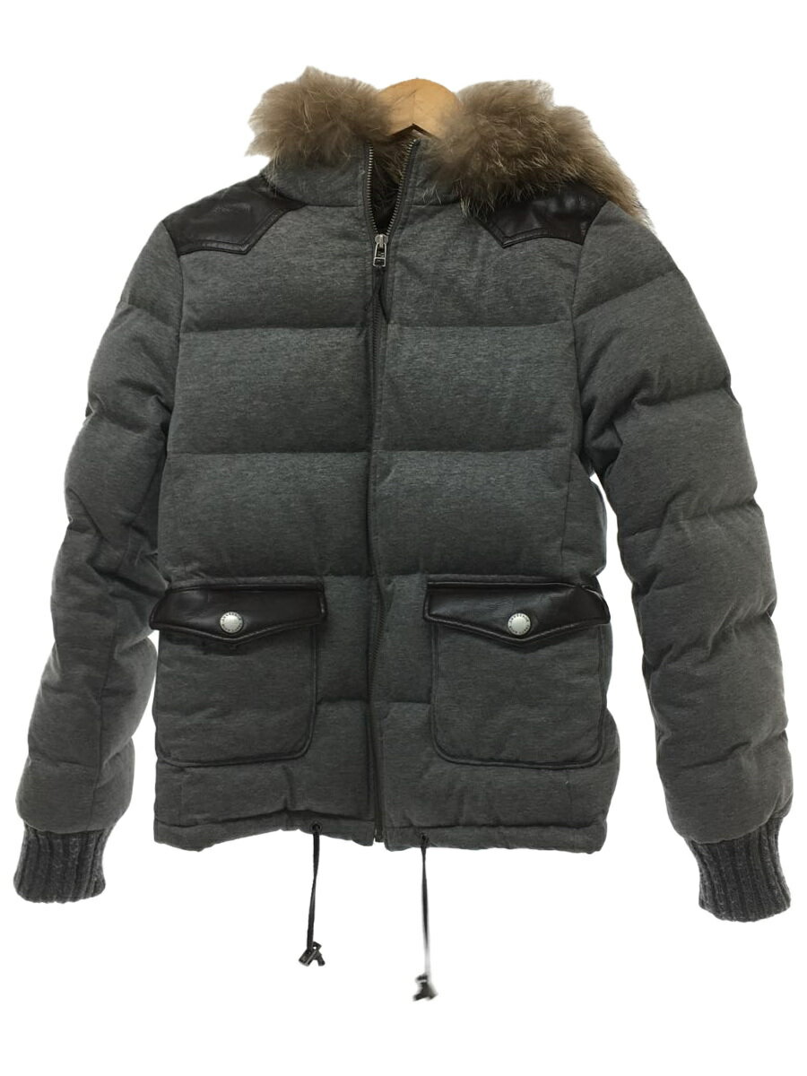 【中古】BURBERRY LONDON◆ダウンジャケット/36/--/GRY/FCF23-527-08【レディースウェア】