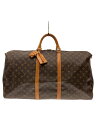 【中古】LOUIS VUITTON◆キーポル60_モノグラム・キャンバス_BRW/PVC/ブラウン/総柄【バッグ】