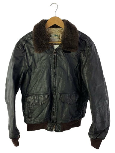 【中古】L.L.Bean◆80s/G-1フライトジャケット/レザージャケット・ブルゾン/--/レザー/BRW//【メンズウェア】 【中古】L.L.Bean◆80s/G-1フライトジャケット/レザージャケット・ブルゾン/--/レザー/BRW//【メンズウェア】