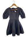 【中古】HONEY MI HONEY◆パフスリーブ半袖ワンピ/FREE/コットン/BLK/20s-ta-23【レディースウェア】(4)