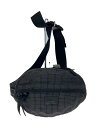 【中古】GREGORY◆ショルダーバッグ/ナイロン/BLK/チェック【バッグ】
