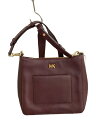 【中古】MICHAEL KORS◆ショルダーバッグ/レザー/BRD/無地/AC-1806【バッグ】