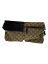 【中古】GUCCI◆ウエストバッグ_GGキャンバス/キャンバス/BRW【バッグ】