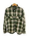 【中古】NEIGHBORHOOD◆20aw/CABELLA C-SHIRT/M/コットン/GRN【メンズウェア】