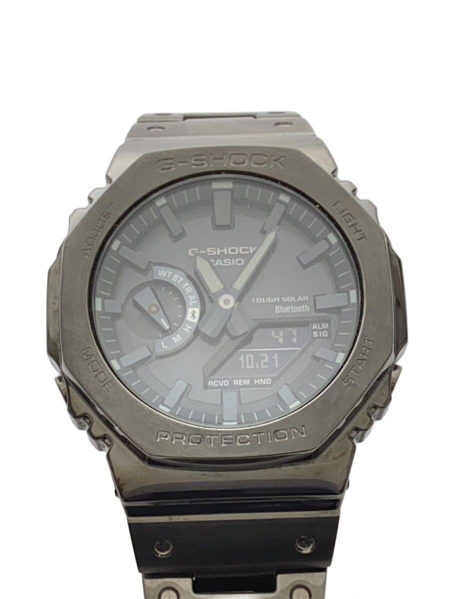 【中古】CASIO◆ソーラー腕時計_G-SHOCK/デジタル/ステンレス/BLK/BLK【服飾雑貨他】