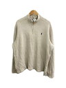【中古】POLO RALPH LAUREN◆トップス/XL/コットン/CRM/無地【メンズウェア】